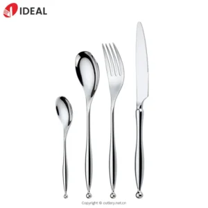 Brilliant Custom Metal Stainless Steel 4pcs Hotel Cutleri Sets