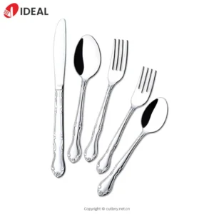 304 Stainless Steel Cutlery Set Mirror Polish Knife Fork Spoon Flatware for Restaurant