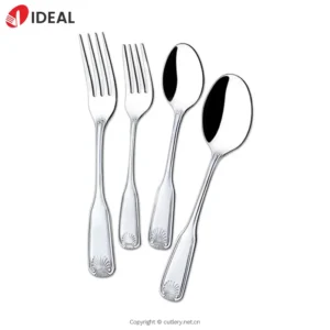 Mirror Polished 304 Stainless Steel Decorative Pattern Cutlery Set