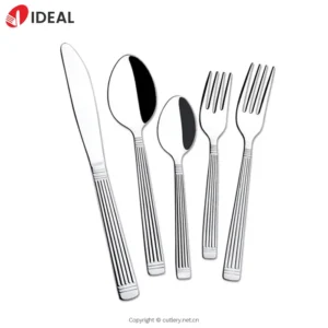 Luxury Textured 304 Stainless Steel Flatware