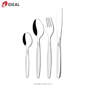 Modern Patterned 304 Stainless Steel Knife Fork Spoon Set