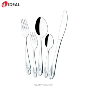 Hand Polished 304 Stainless Steel Embossed Cutlery Set