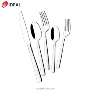 304 Stainless Steel 5-Piece Knife Fork Spoon Set Luxury Mirror Polish Hotel Supplies