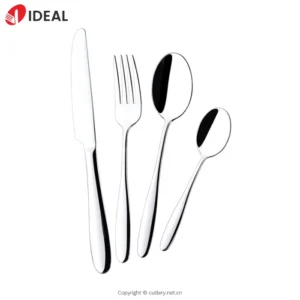 Metal Flat Silverware for Wedding Parties Stainless Steel Cutlery Set for Restaurant