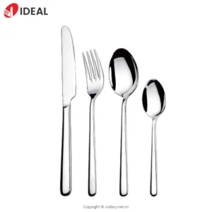 Wholesale Luxury Restaurant Silverware Mirror Polish Fork and Spoon Knife Stainless Steel Sliver Cutlery Set for Wedding