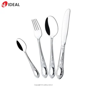 Eco-Friendly High-End 304 Stainless Steel Cutlery Set Wedding Dinnerware Tableware for Food Use