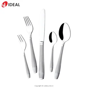 Elegant Classic Stainless Steel Flatware Simple Design Wedding Party Silver Tableware Sustainable Spoon Hotel Cutlery