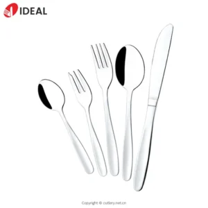 Modern Stainless Steel 18/10 Silverware Set Luxury Royal Design Cutlery for Hotel & Restaurant