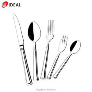 Hot Sale Cheap Fashion Design Elegant Stainless Steel Cutlery Set Dinnerware Spoon Knife Fork Flatware Sets for Restaurants Use