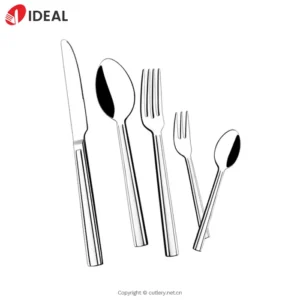 Factory Custom Plate Set Party Tableware Dinnerware Sets Wholesale High Quality Luxury Spoon Fork Knife Cutlery Set