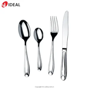 Quality Heavy Stainless Steel Solid Silver Cutlery Set Premium Home Flatware Complete Restaurant Table Spoon Forks
