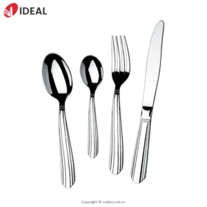 Stainless Steel Fork Spoon flatware Set Modern Style Flatware for Hotels mirrored Stainless Steel