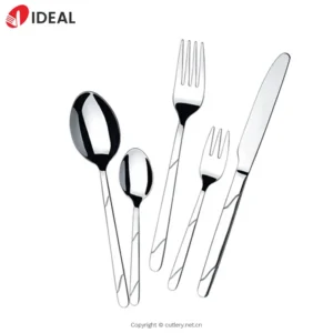 304 Stainless Steel Decorative Engraved Flatware Set Mirror Finish