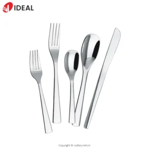 Heavy Duty Hotel Cutlery Set Thick Metal Tableware Fork Knife and Spoon Set 18/10 Stainless Steel Flatware Restaurant Silverware