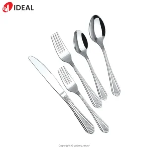 Restaurant Cutlery Set Stainless Steel 304 Metal Spoons Forks and Knives for Hotels and Parties