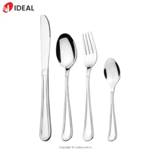Wholesale Custom Mirror Polished Stainless Steel Cutlery Set Bulk Classic Design Flatware Knife Fork Spoon Set