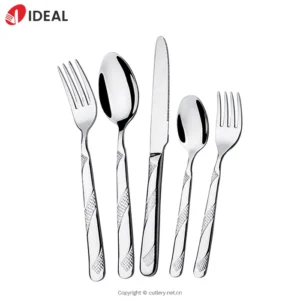 Stylish Design Flatware Set Hotel House hold Metal Cutlery Set Wedding High Quality Stainless Steel Christmas Cutlery Set