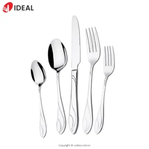 European Style Cutlery Sets Wedding Events Dinnerware Deco Reusable With Abstract Pattern Flatware Cutlery set