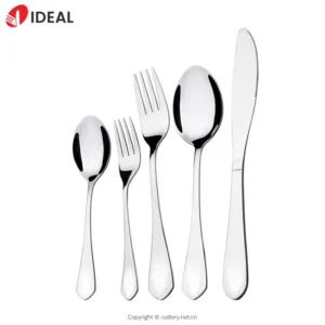 Stainless Steel Flatware Set Series Dishwasher-Safe Cutlery Food-Grade Material Royal Style Mirror Forks for Home
