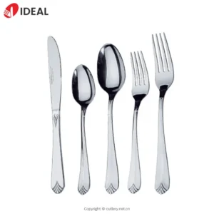 Customized Retro Hotel Tableware Set Unique Stainless Steel Spoon Fork Knife Design Modern Style Mirror Polish for Home Parties