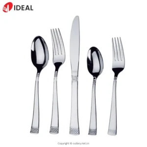 Modern Design Stainless Steel Cutlery Set Food Grade Flatware Dinner Knife Fork Spoon Tea Spoon