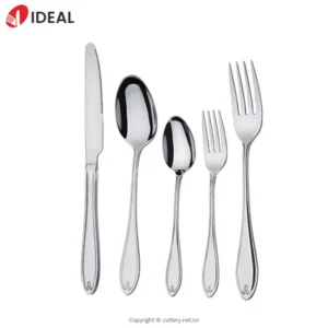 Wholesale Luxury Stainless Steel Cutlery Set Restaurant Metal Dinner Spoons Forks Knife for Weddings