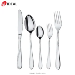 Amazing Wedding Party Flatware Gold Plated Cutlery Hotel Supplies Dinner Spoon Dessert Fruit Fork for Promotional Gift