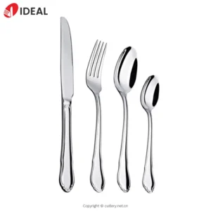 Wholesale 4pcs Luxury Stainless Steel Cutlery Set Restaurant Metal Dinner Spoons Forks Knife for Weddings