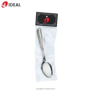 Stainless steel dining spoon With Head Card PVC Bag Packing