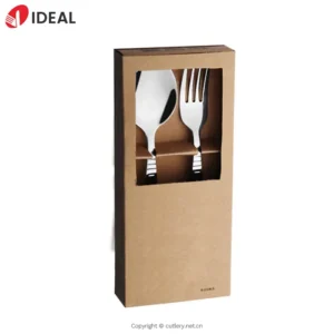 Stainless Steel Silver Cutlery Wedding Favor Color Box Design for Business Gifts