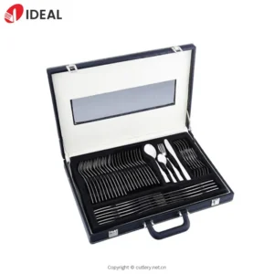 Flatware Set Stainless Steel Cutlery with Spoon Fork Knife in Box for Kitchen or Luxury Gifts