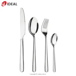 Bulk Luxury Silver Stainless Steel Cutlery Set Wedding Tableware with