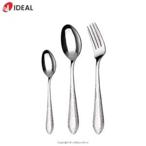 European-Style Embossed 304 Stainless Steel Flatware Set Exquisite Western Cutlery Knife for Restaurant Hotel