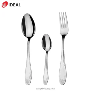 Nice Flatware Kitchen Cutlery Hotel Wedding Party Steel Seal Flatware Flower Stainless Steel Cutlery Flatware Set