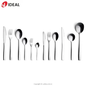 Wholesale Luxury Restaurant Silverware Mirror Polish Fork and Spoon Knife Stainless Steel Sliver Cutlery Set for Wedding