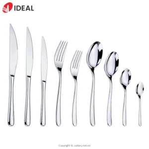 High Quality Restaurant Silverware Spoons Forks and Knife Cutlery Set Stainless Steel Flatware Set for Wedding
