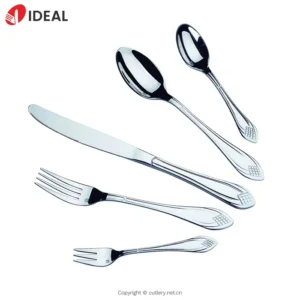 Engraving Design Handle Metal Stainless Steel Cutlery Set Outdoor Travel Stainless Steel