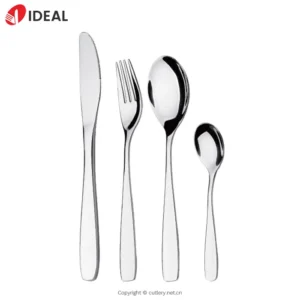 Silverware Flatware Set Stainless Steel Cutlery with Mirror Polished Knife Spoon Fork Dishwasher Safe for Weddings