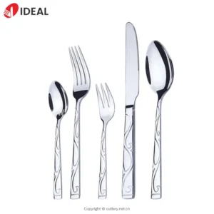 Wedding Dinnerware Deco Flatware Sets Metal Cutlery