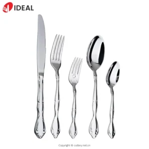 Lace 304 Stainless Steel Knife Fork Spoon Set High-end Hotel Tableware