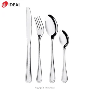 Luxury Stainless Steel Silver Color Cutlery for Hotel Wholesaler Flatware Dinner Knife Fork Set