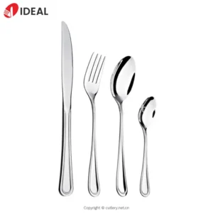 Elegant 4-Piece Gold Plated 304 Stainless Steel Knife Fork Spoon Set