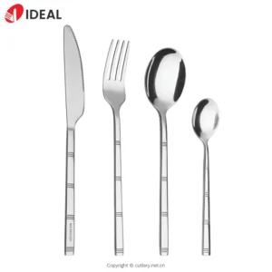 Stainless Steel Flatware Set Modern European & Chinese Design Dishwasher Safe for Parties Hotels