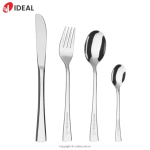 Hot Sale Western Spoon Fork Knife Set Cutlery Stainless Steel Mirrored Set Dinnerware Flatware Set with