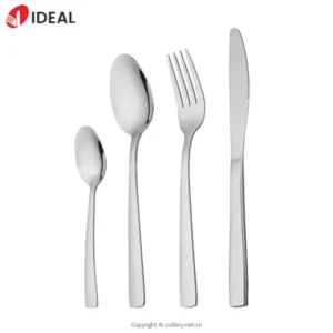 Factory Direct 304 Stainless Steel 4-Piece Knife Fork Spoon Set Mirror Finish for Hotel Use