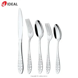 Luxury Floral Pattern 304 Stainless Steel Cutlery Set