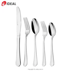 High-End Customized 304 Stainless Steel 4-Piece Knife Fork Spoon Set Mirror Finish for Hotels