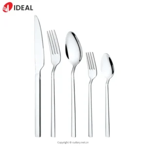 High-End 304 Stainless Steel 4-Piece Knife Fork Spoon Set Gold Plated Mirror Polish Hotel Use